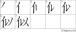 Stroke Order Diagram