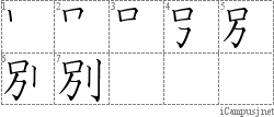 別: Stroke Order Diagram