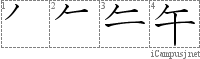 Stroke Order Diagram