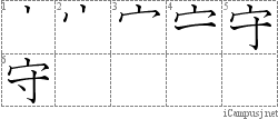 Stroke Order Diagram