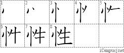 Stroke Order Diagram