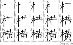 Stroke Order Diagram