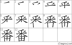 Stroke Order Diagram