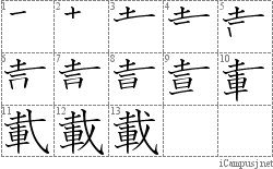 載: Stroke Order Diagram